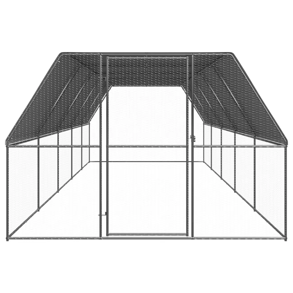 Gabbia per Polli da Esterno 3x10x2 m in Acciaio Zincato cod mxl 54204
