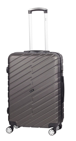 Trolley Valigia Media Rigido 4 Ruote TSA in ABS Ravizzoni Cuba Grigio