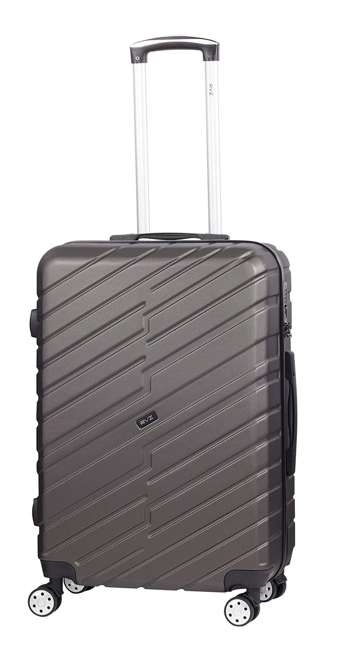 Trolley Valigia Media Rigido 4 Ruote TSA in ABS Ravizzoni Cuba Grigio