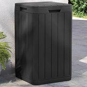 Cestino per Rifiuti da Esterno Antracite 38x38x65 cm in PP 364224