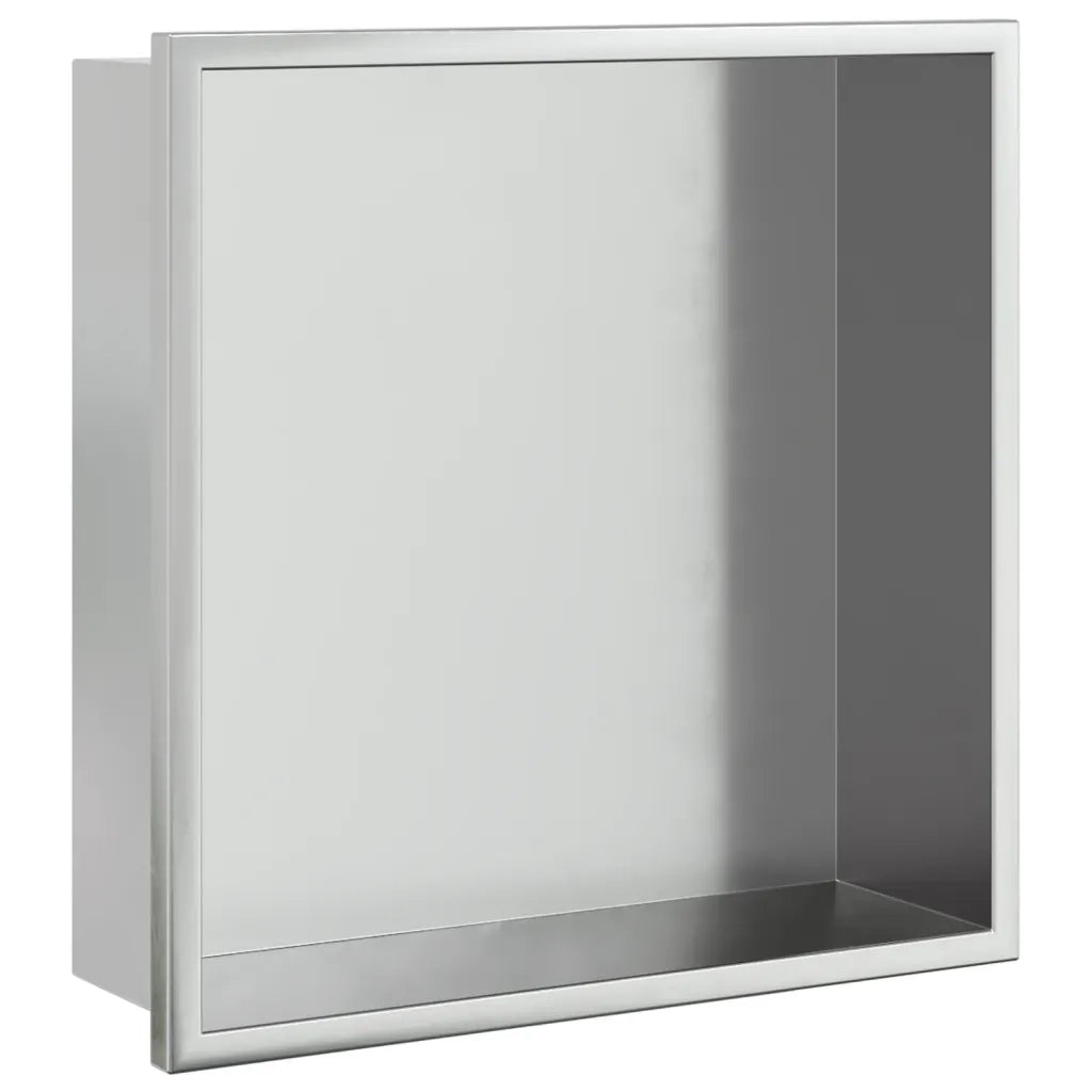 Nicchia per Doccia Argento Spazzolato 32x32x9cm in Acciaio Inox CFW7956099