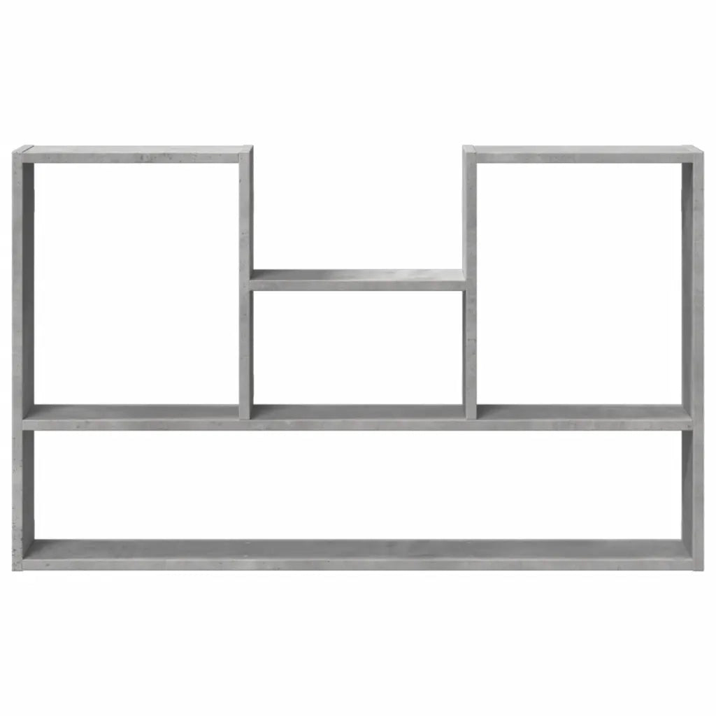 Scaffale a Muro Grigio Cemento 99x15x60 cm in Truciolato