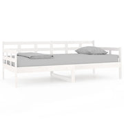 Letto singolo | Letto per adulti | Dormeuse Bianca in Legno Massello di Pino 90x190 cm