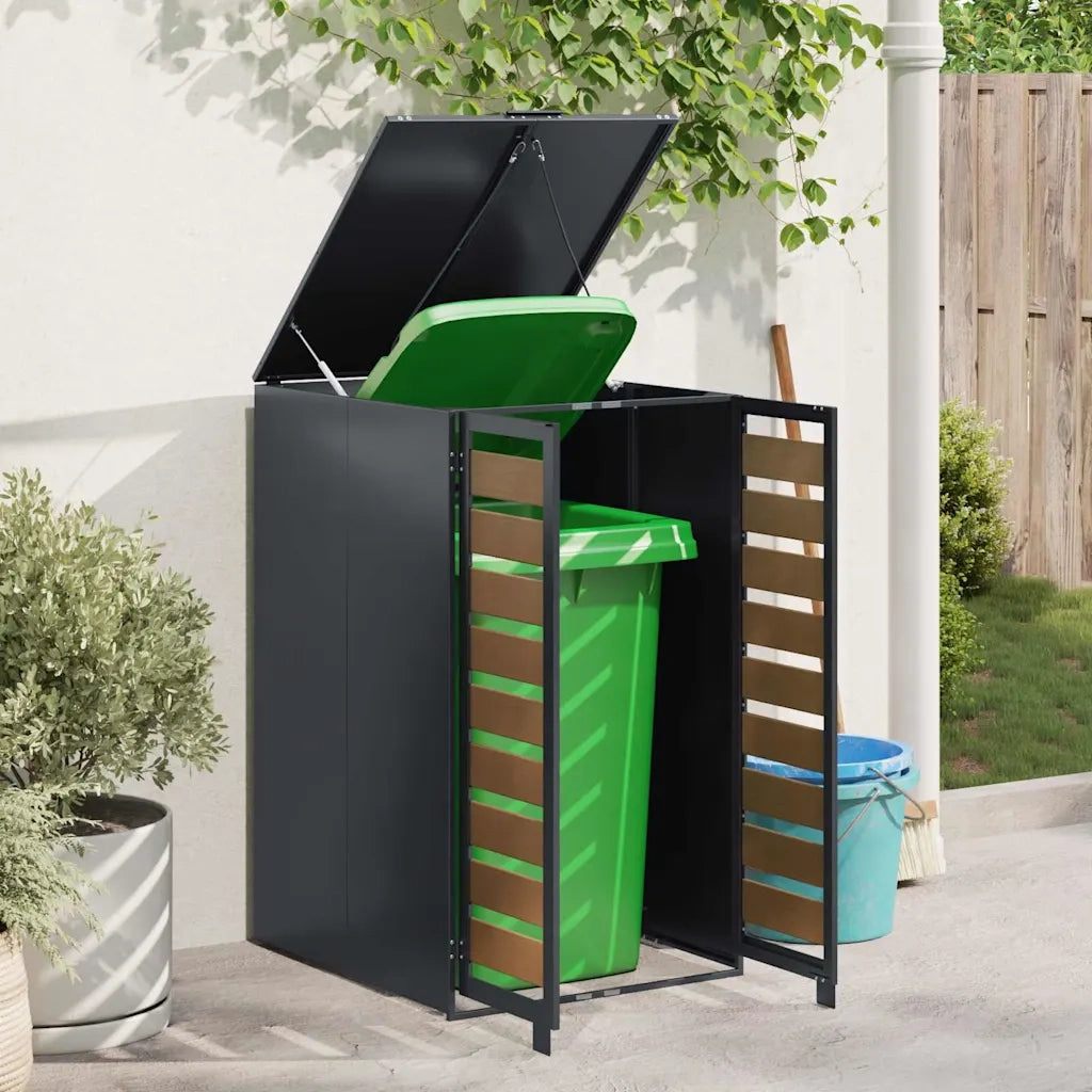 Magazzino per contenitori con coperchio sollevabile a gas per contenitore da 240L