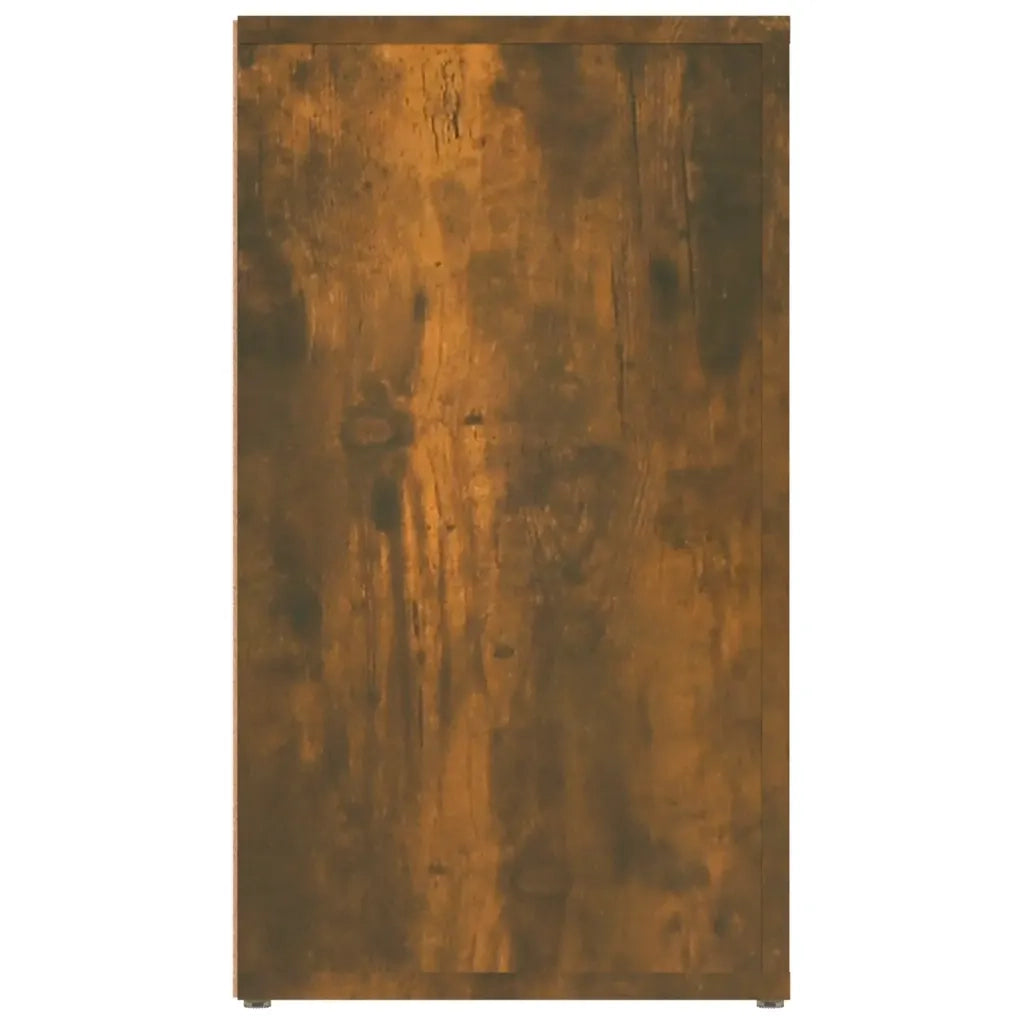 Credenza Rovere Fumo 80x30x54 cm in Legno Multistrato 819481