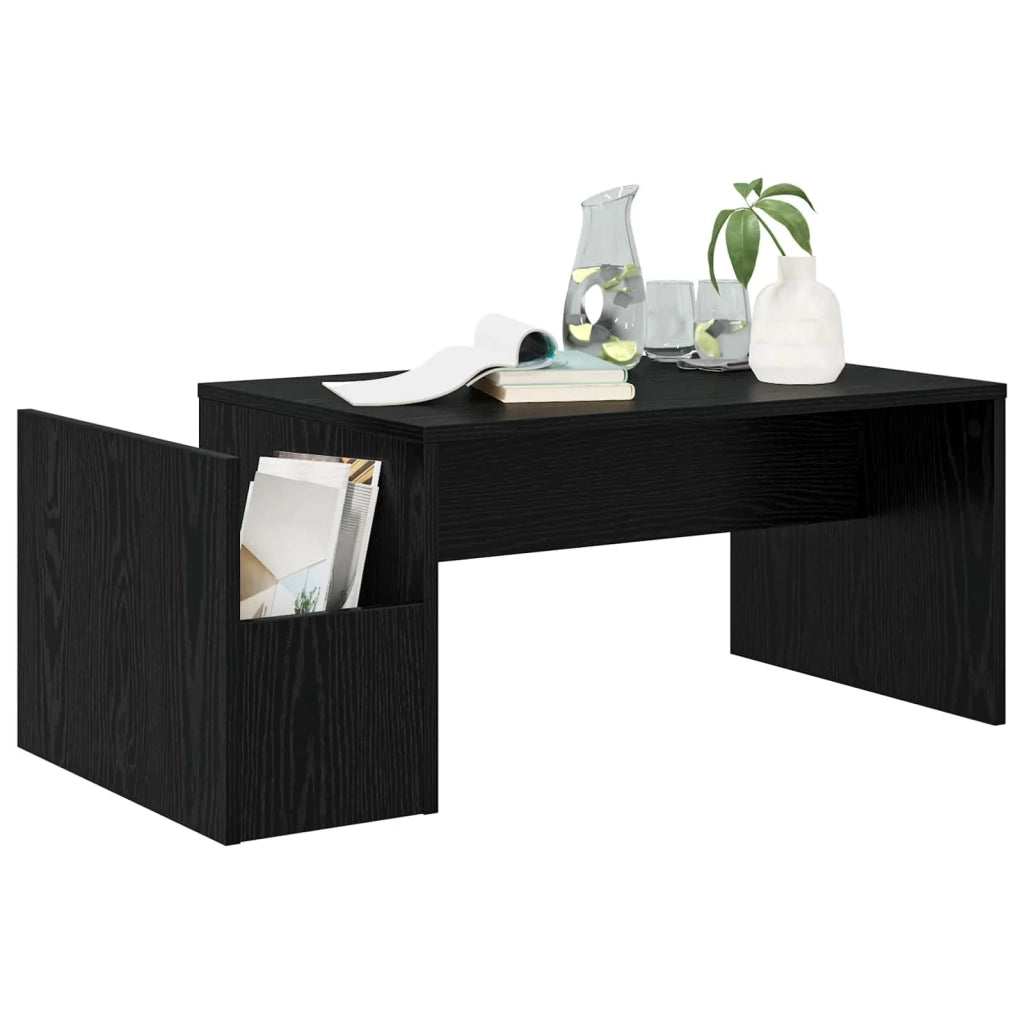Tavolino da salotto Rovere Nero 90 x 45 x 35 cm