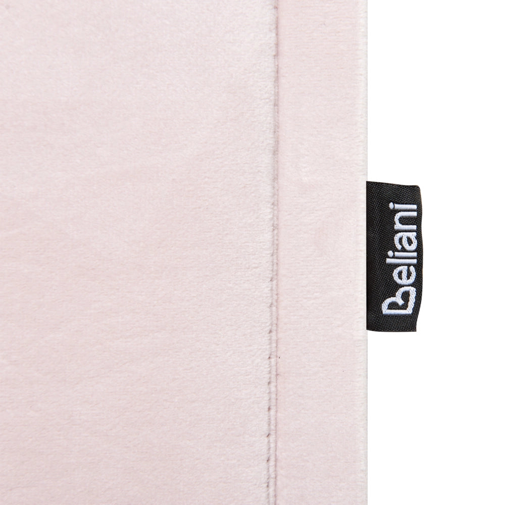 Letto estraibile in velluto rosa 90 x 200 cm con cornice imbottita moderna glamour per una cameretta per bambini ospiti