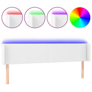 Testiera | Testata a LED Bianca 183x16x78/88 cm in Similpelle