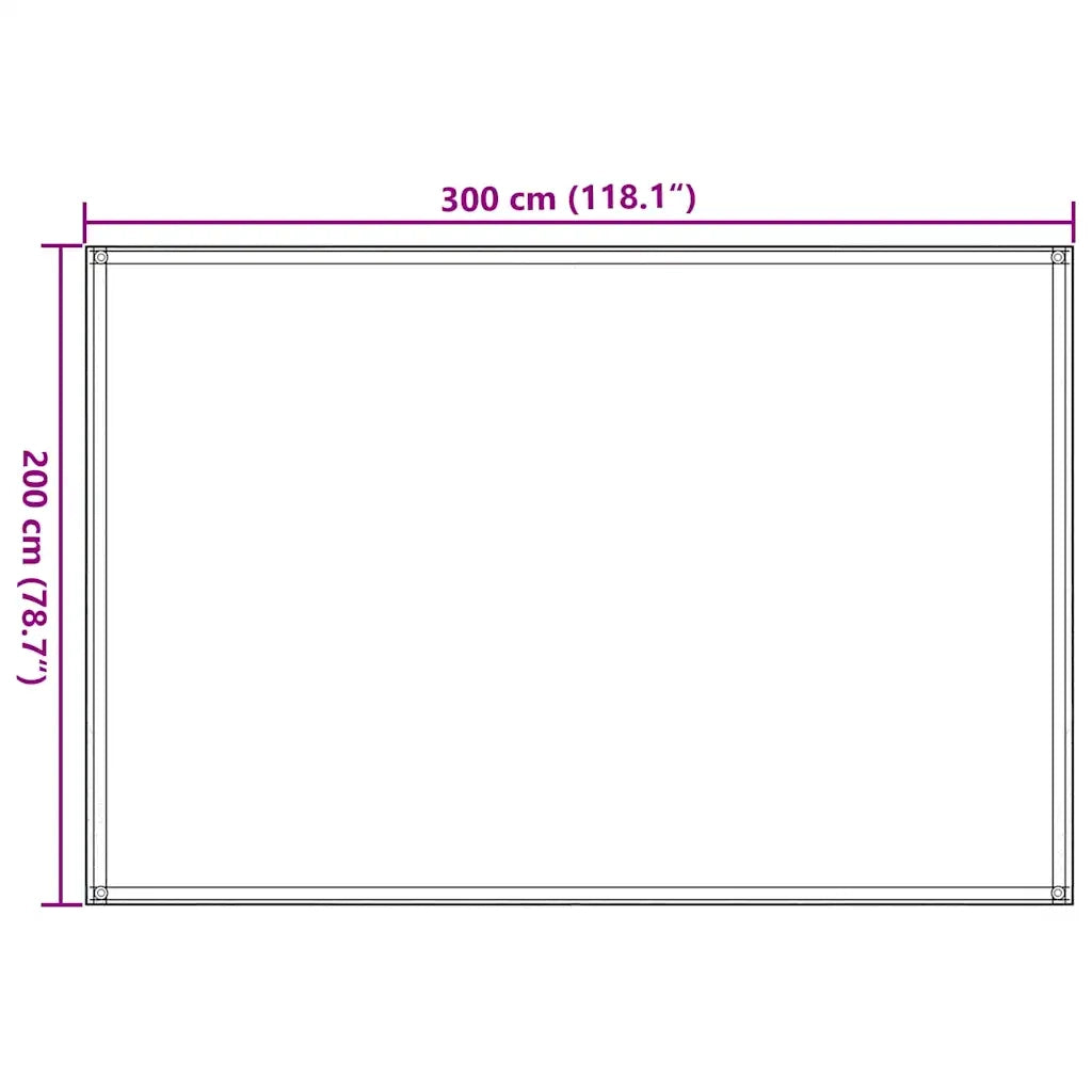 Tappeto da Tenda 200x300 cm Marrone