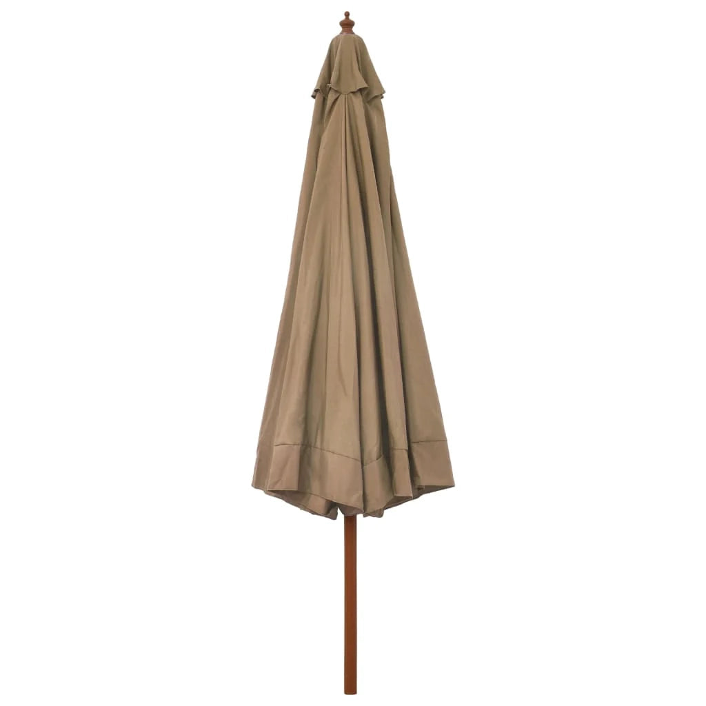Ombrellone da giardino con palo in legno 330 cm tortora 02_0008123