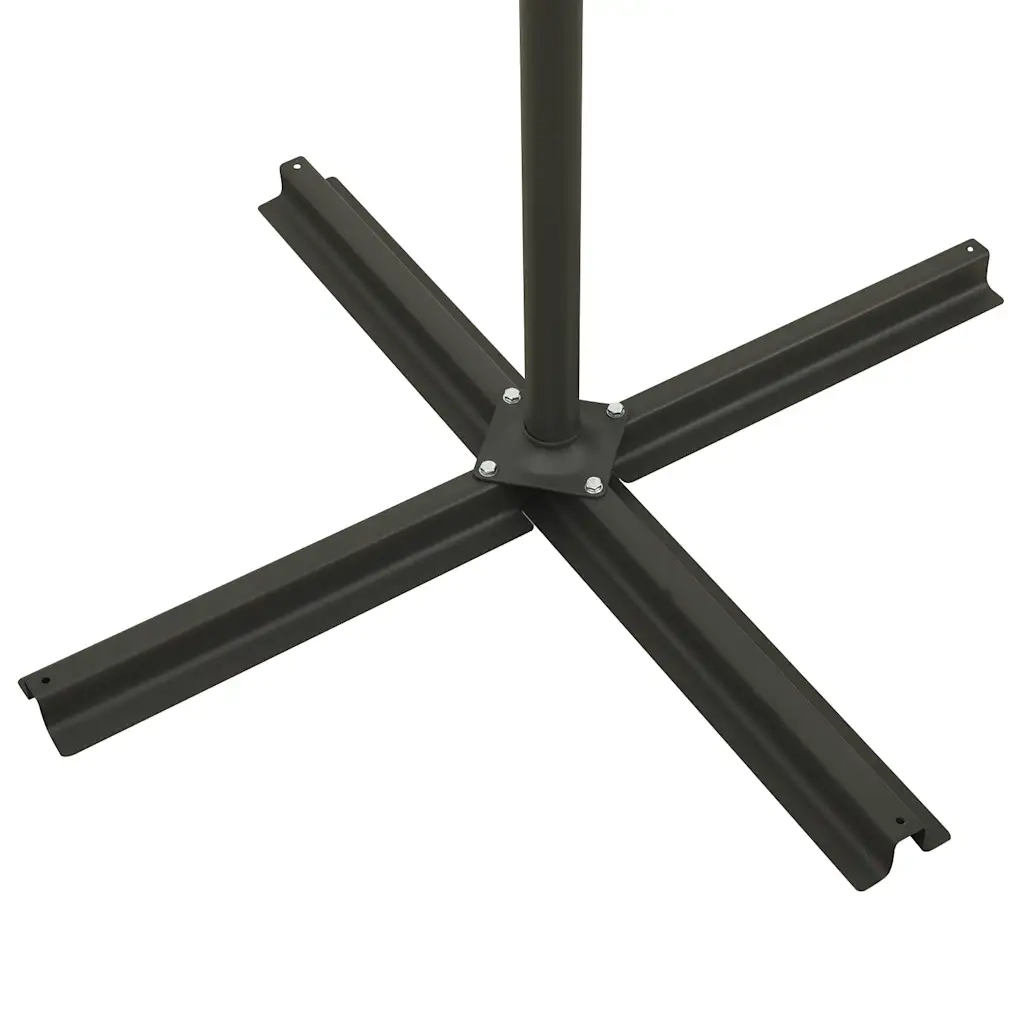 Ombrello | Parasolne a Sbalzo con Palo e Luci a LED Verde 300 cm