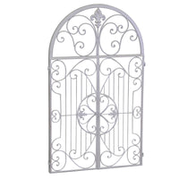 Specchio in metallo avorio cm 61x3xh103