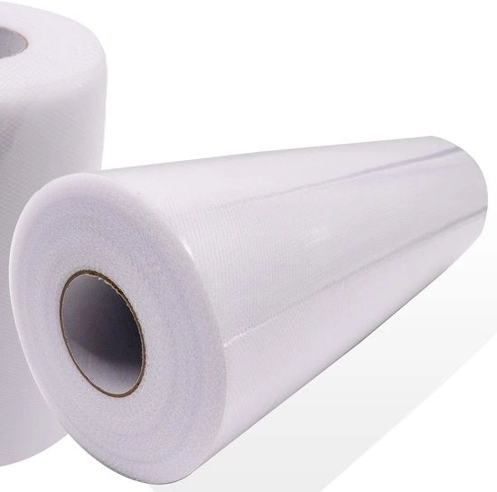 Tulle a Rullo di 30 cm x 91 m, Rullo di Tulle, Tulle per DIY, Decorazione di Festa e Tavola, Bianco