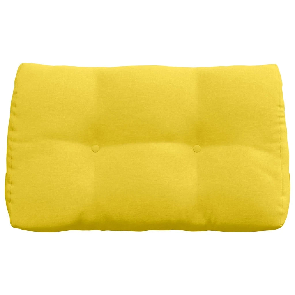 Cuscino per Schiena Giallo Chiaro 80 x 24 x 50 cm Tessuto 42014421