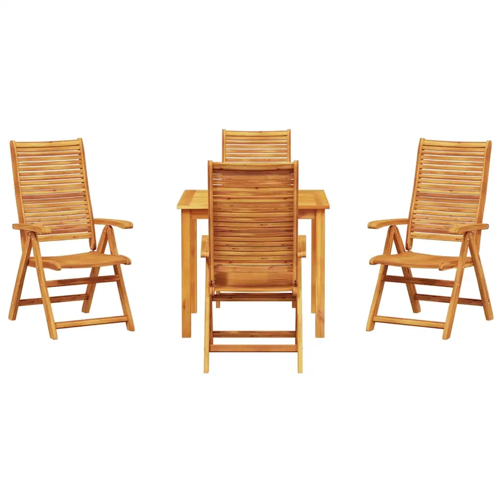 Set da Pranzo per Giardino 5 pcs Marrone