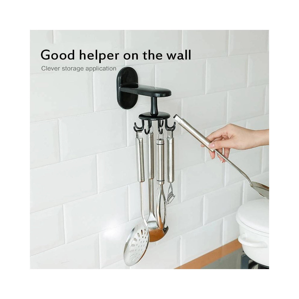 Trade Shop - Gancio Appendi Mestolo Coltelli Utensili Da Cucina Con 8 Supporti Appenditutto -