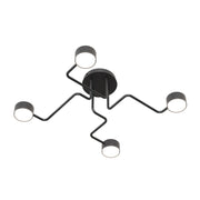 Lampada a sospensione KURAGE in acciaio nero opaco
