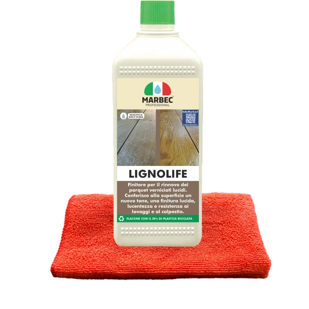 KIT RESTAURA LEGNO VERNICIATO LUCIDO Set Restauro ravviva e protegge parquet verniciato