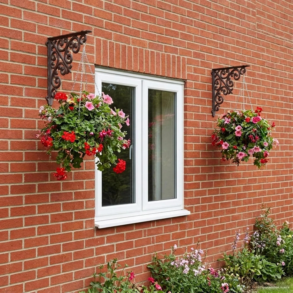 Supporti per mensole da parete 2 pz Nero 24 x 24 x 3,5 cm 42038821