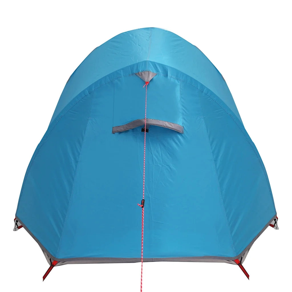Tenda da Campeggio a Tunnel per 3 Persone Blu Impermeabile 94601
