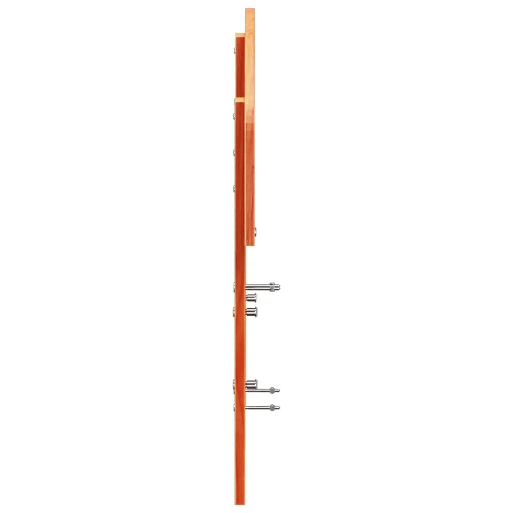 Testiera Marrone Cera 120 cm in Legno Massello di Pino 842513