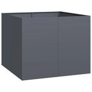Fioriera | Cassetta per fiori | Vaso Antracite 100x100x80 cm in Acciaio