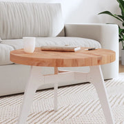 Piano per Tavolo Ã˜60x4 cm Rotondo in Legno Massello di Faggiocod mxl 83356