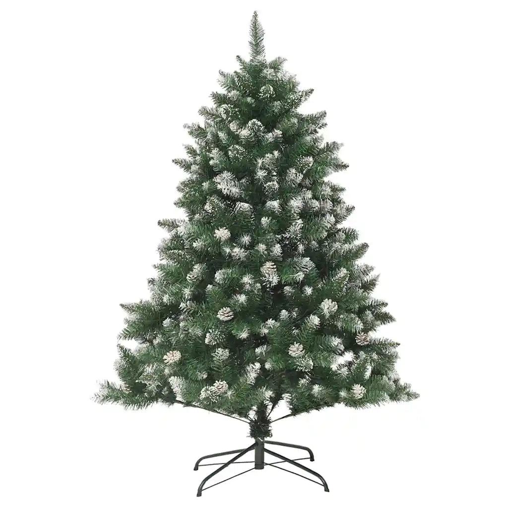 Albero di Natale Artificiale-Albero Natalizio con 150 LED Verde 120 cm 672766