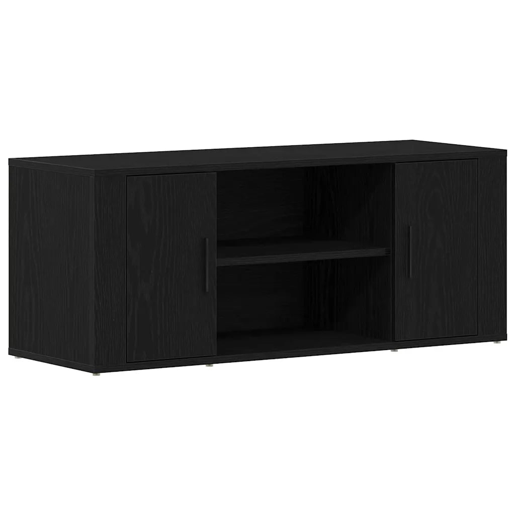 Mobile TV 100 x 35 x 40 cm Rovere nero Legno ingegnerizzato 862125
