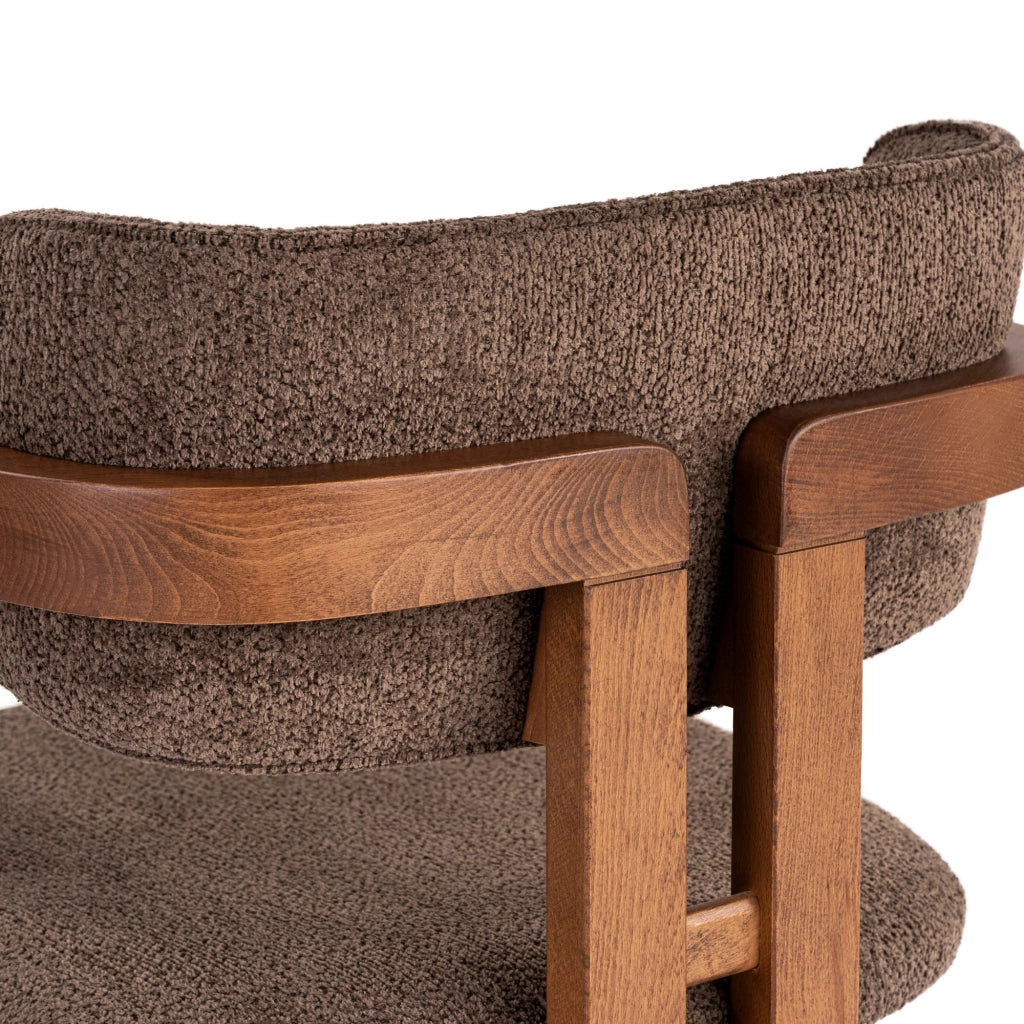 Sedia in legno "Toscana" - 54 x 54 x 76 cm - Marrone / Noce