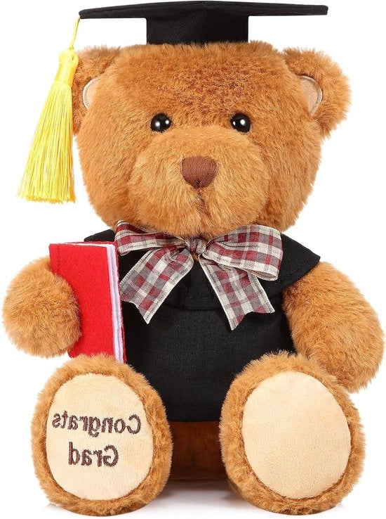 Decorazione per tafel o plancia con cuscino e cappello nero per la casa, la scuola o l'università - Regalo per il master o la laurea con contabili inclusi