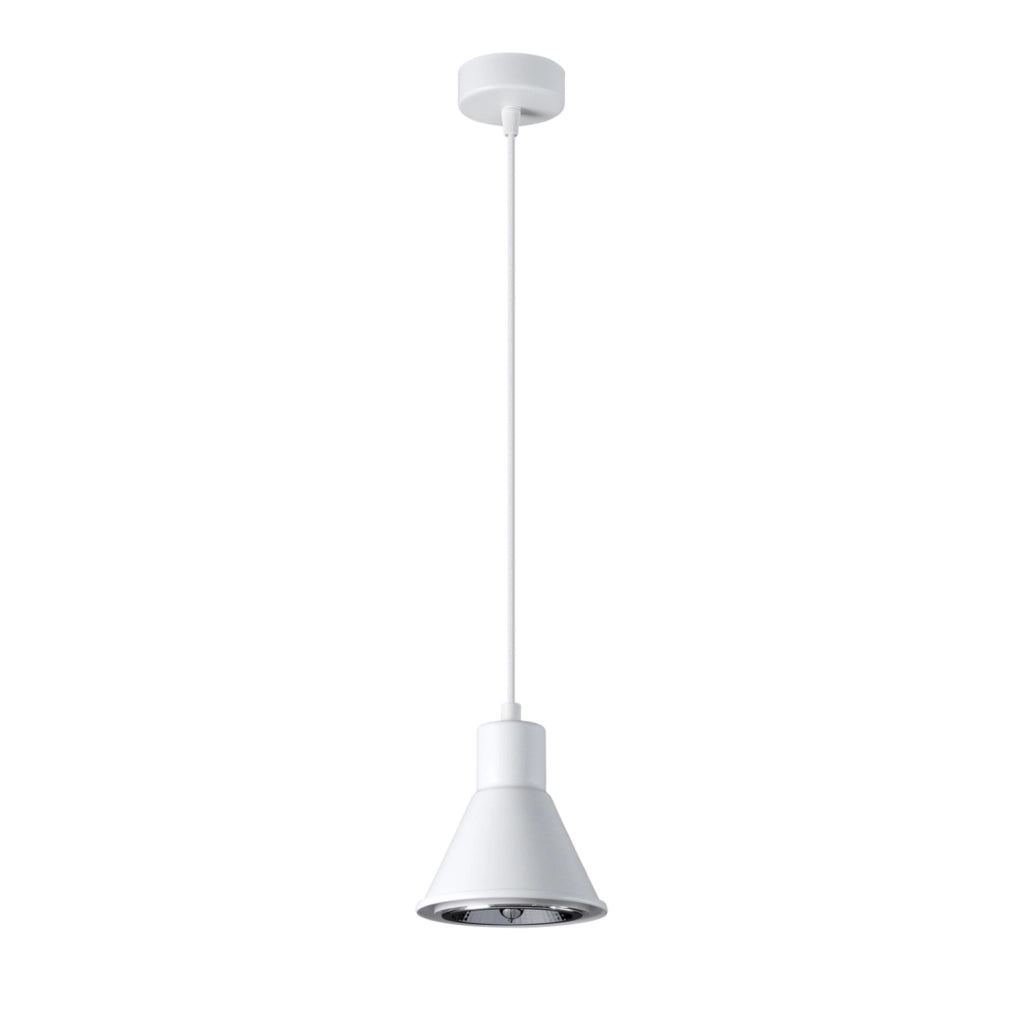 Lampada a sospensione SAFIRA 1 bianca ES111 Pure Lume