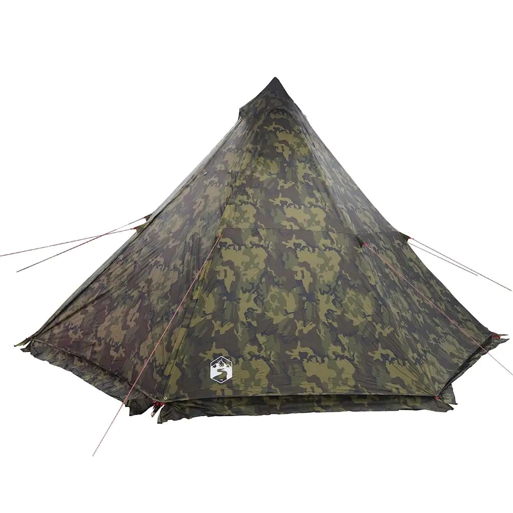 vidaXL Tenda Familiare Tipi per 8 Persone Mimetica Impermeabile