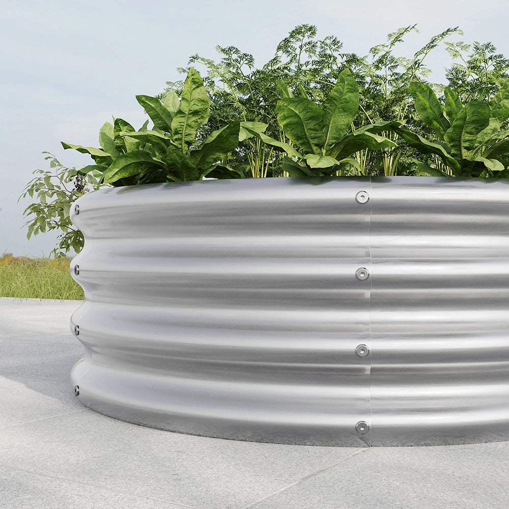 Letto da giardino - Xylo - Galvanizzato argento