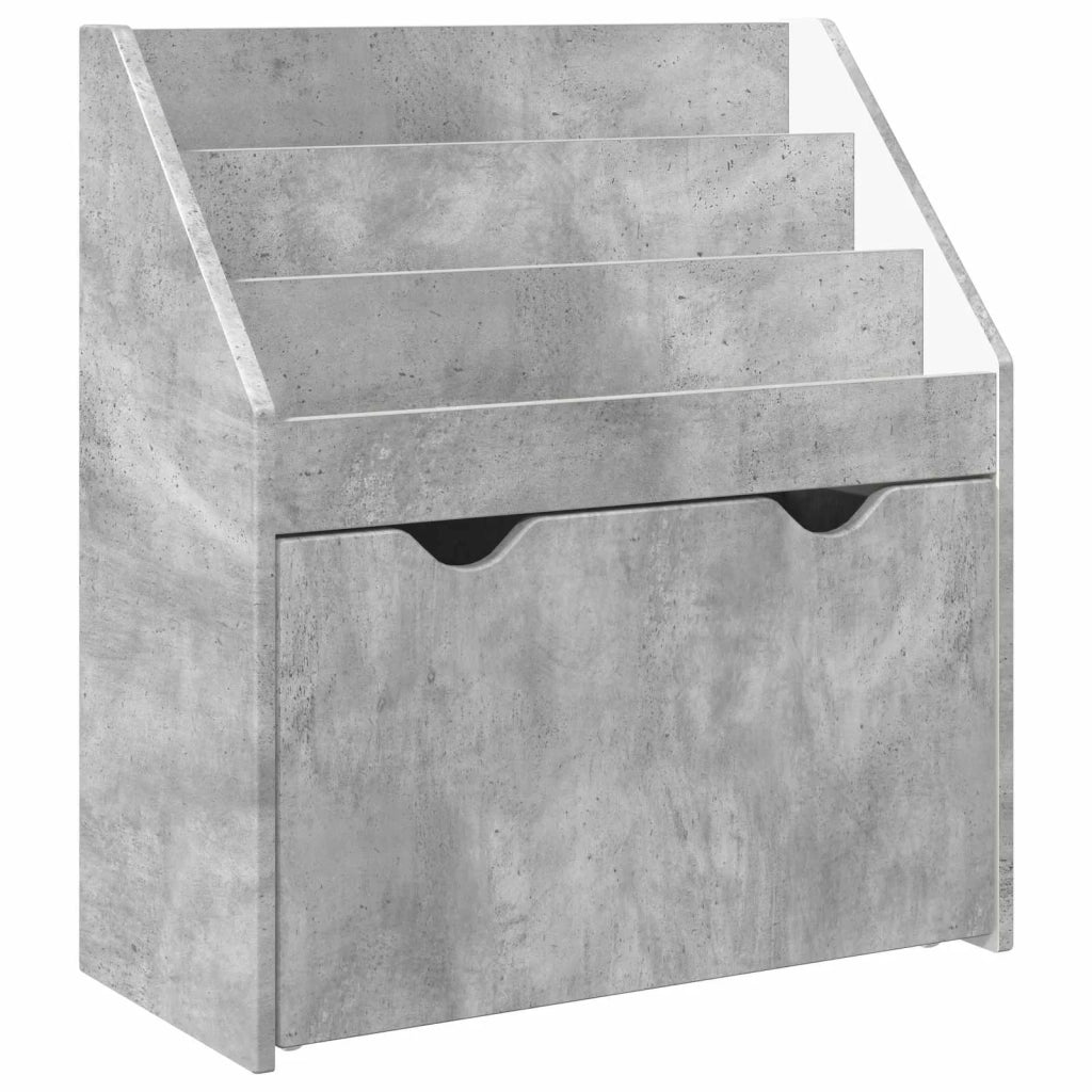 Libreria per Bambini Grigio cemento 60 x 29,5 x 69 cm