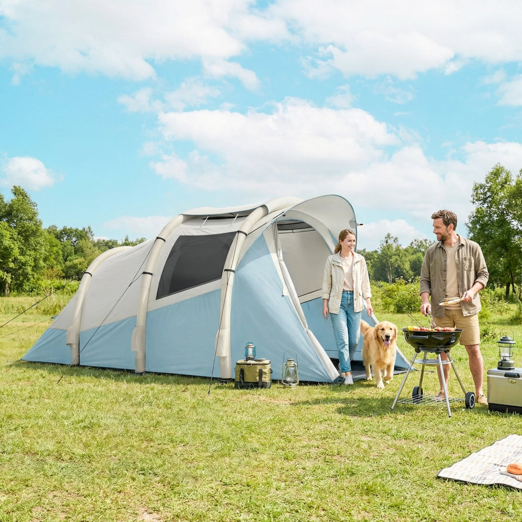 Tenda Inflabile 2-3 Persone ¨C zephmum ¨C Impermeabile 3000 mm Azzurro