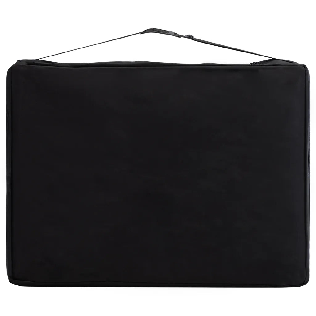 Lettino Massaggio Pieghevole a 4 Sezioni Legno Nero e Rosa CFW8739365