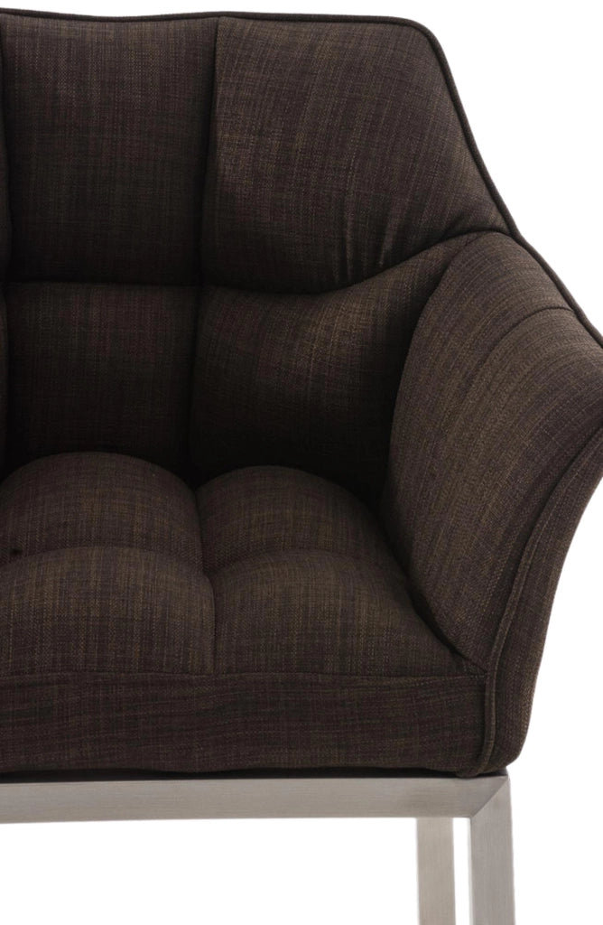 Barhocker Damaso E Stoff mit 4-FuЯ Gestell