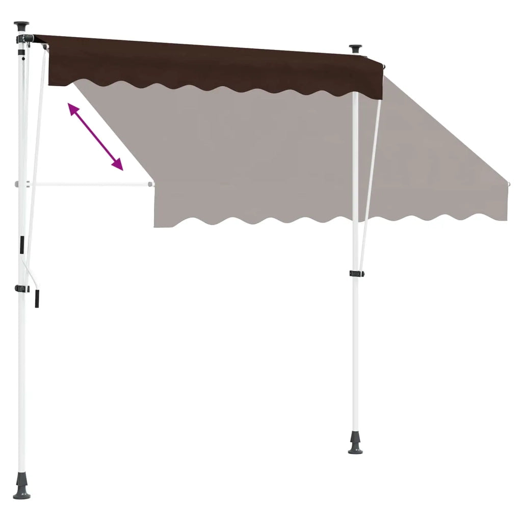 Tenda retrattile manuale Marrone 100 cm 42037044