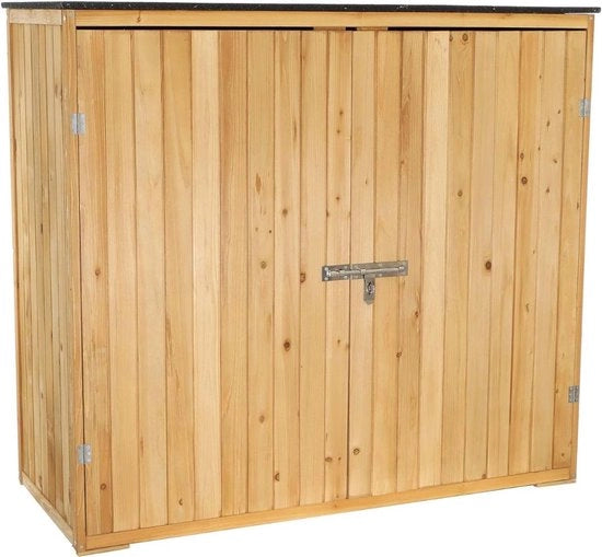 Cassa per Giardino in Legno - Kit per Giardino - Cassa per Giardino - Ricovero per Esterno - 140x60x130cm