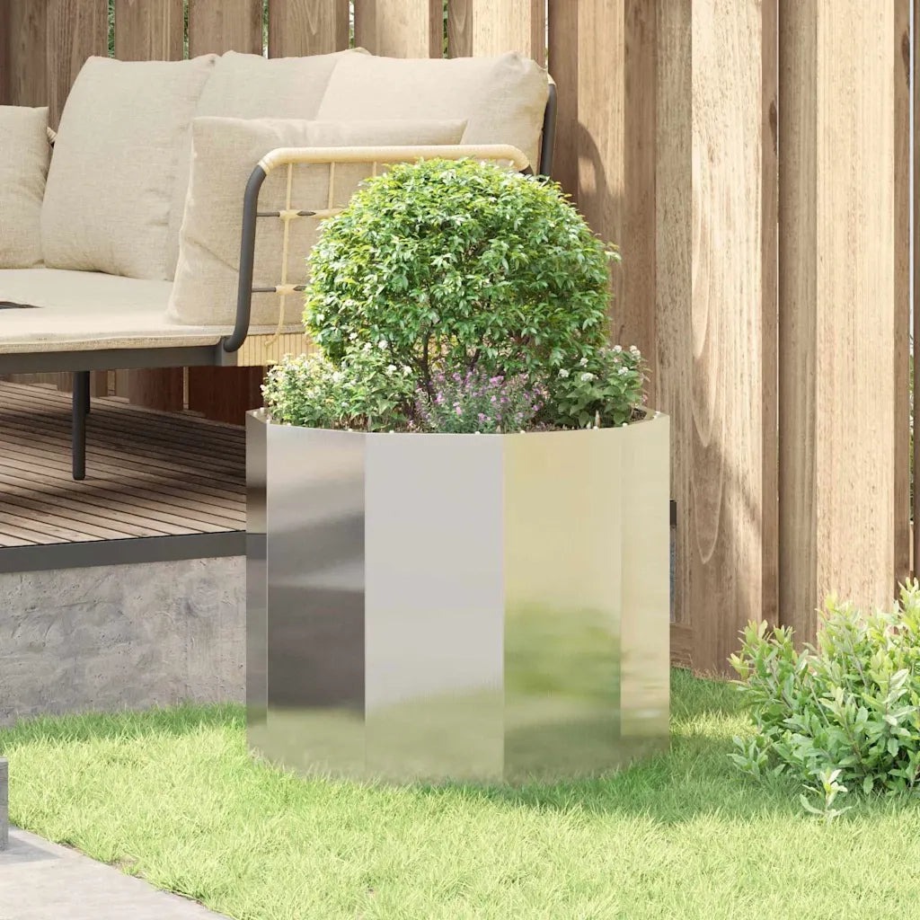 Fioriera Argento 60 x 60 x 50 cm Acciaio inossidabile 883763