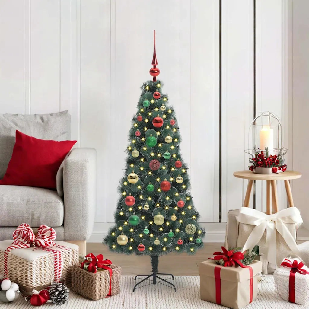 Albero di Natale artificiale preilluminato con set di palline 3396149