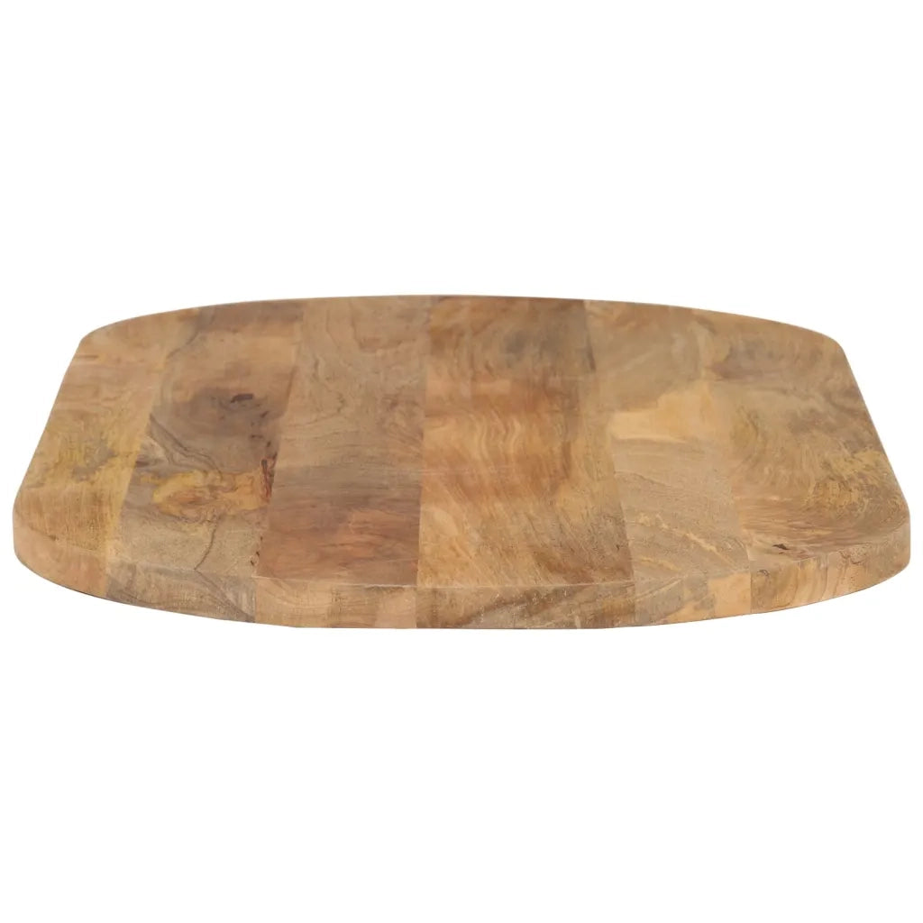 Piano Tavolo 100x40x2,5 cm Ovale in Legno Massello di Mango