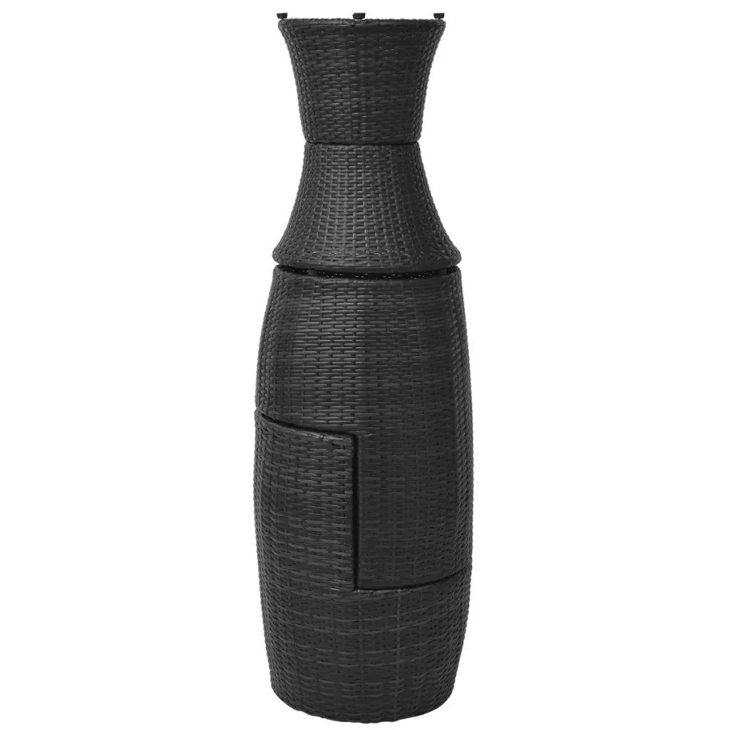 Set da Bistrot 3 pz | Set Salotto da Giardino con Cuscini in Polyrattan Nero