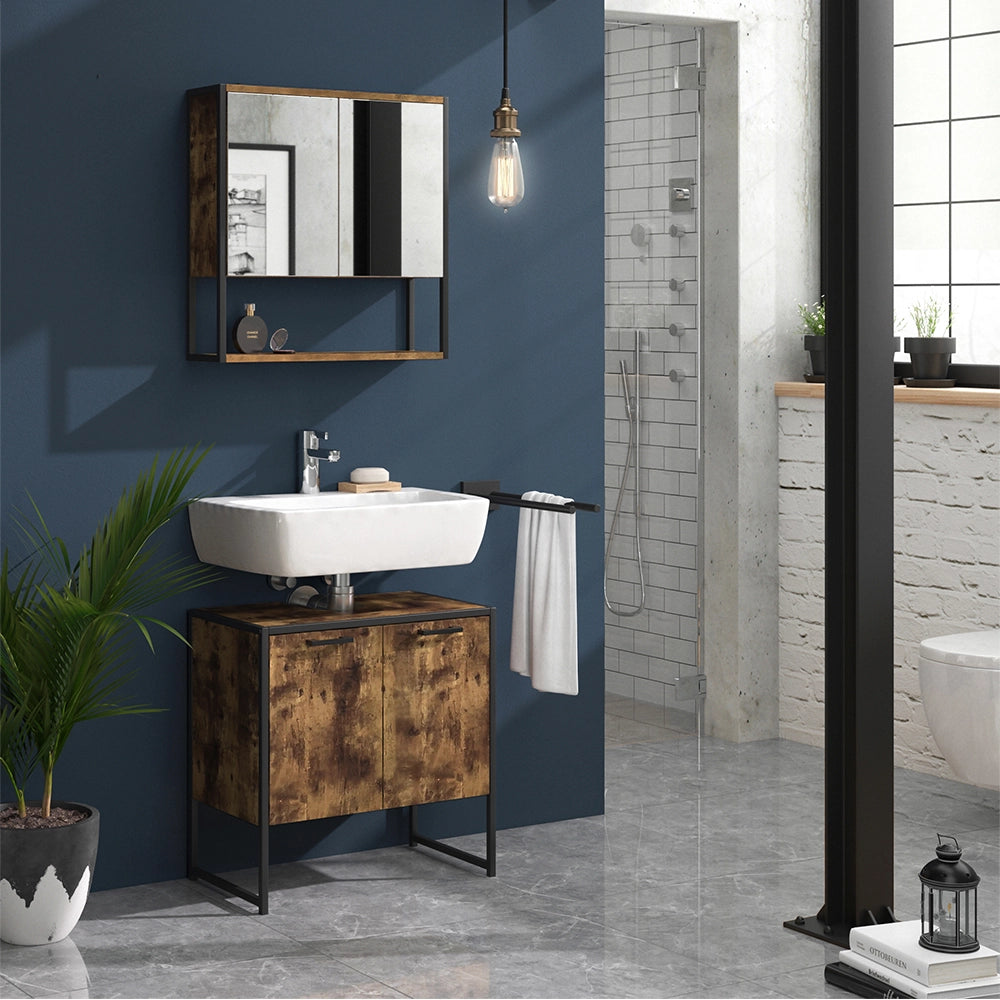 Vicco Mobile sottolavabo per bagno Legno antico 60 x 60 cm