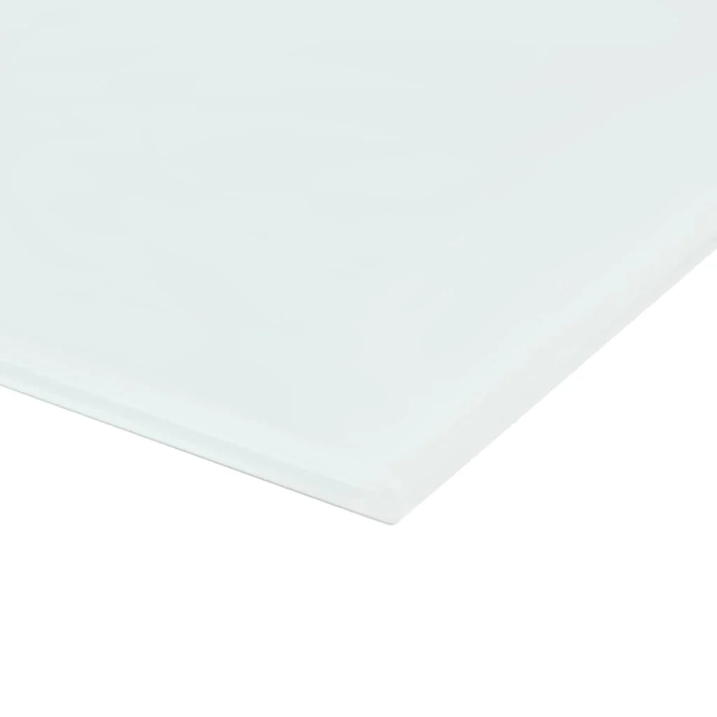 Lavagna magnetica pannello di scrittura per la scuola la casa o l'ufficio vetro da parete 60 x 60 cm bianco 02_0045511