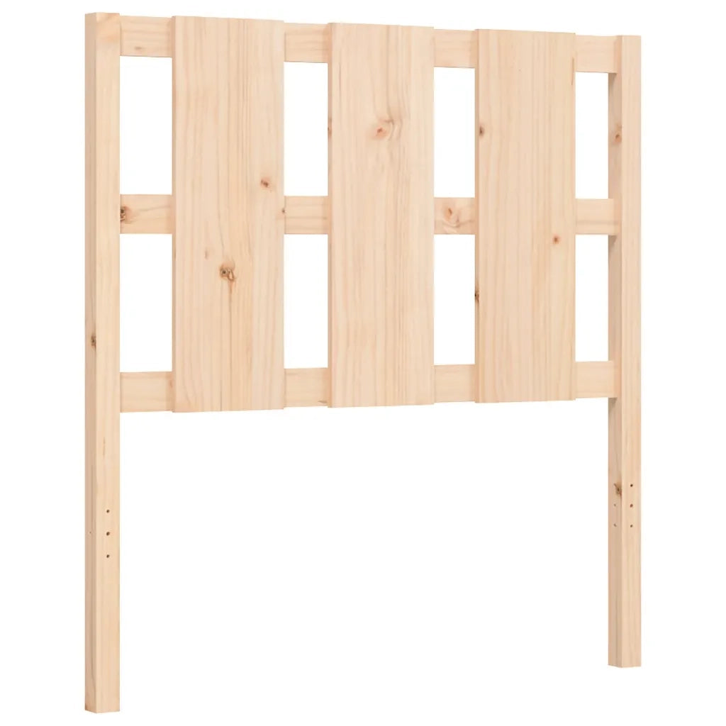 Giroletto con Testiera-Struttura Letto con testiera 100x200 cm in Legno Massello 511835