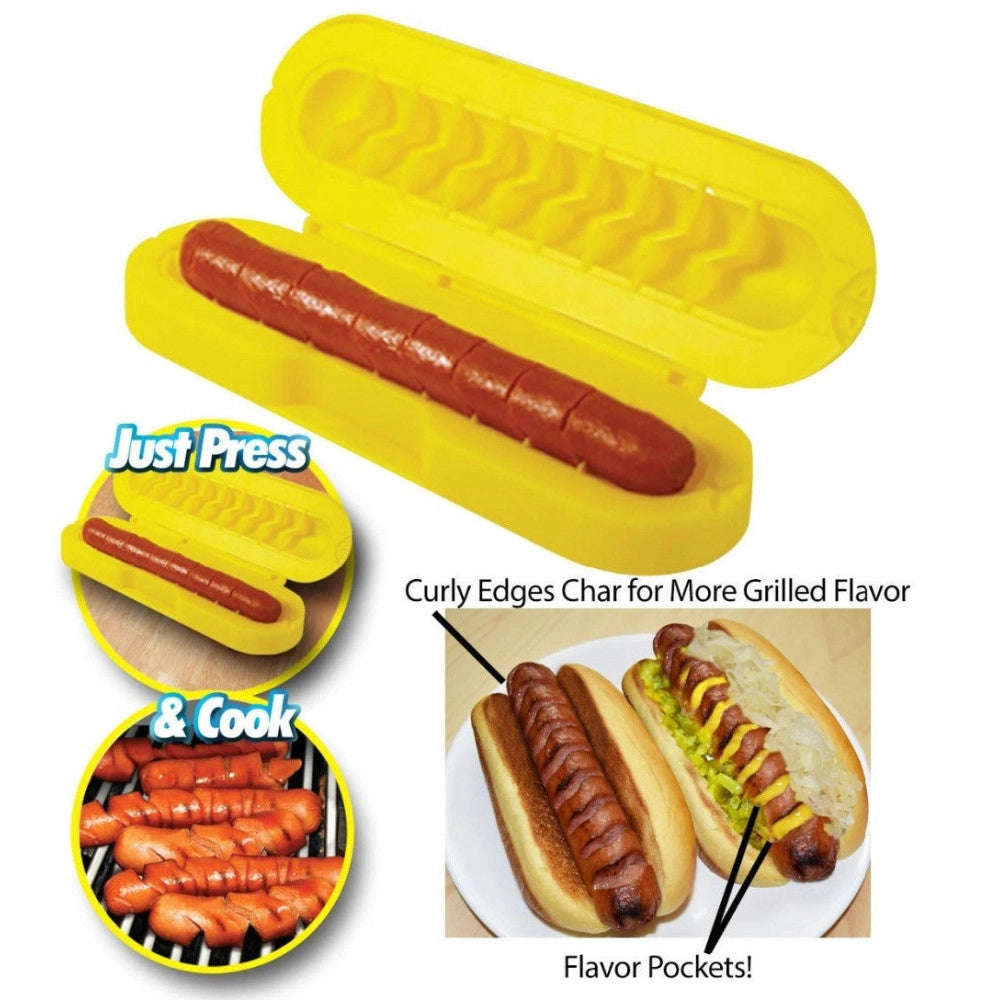 Trade Shop - Affettatrice Wrustel A Spirale Curl A Hot Dog Taglia Salsicce Grande E Piccolo -