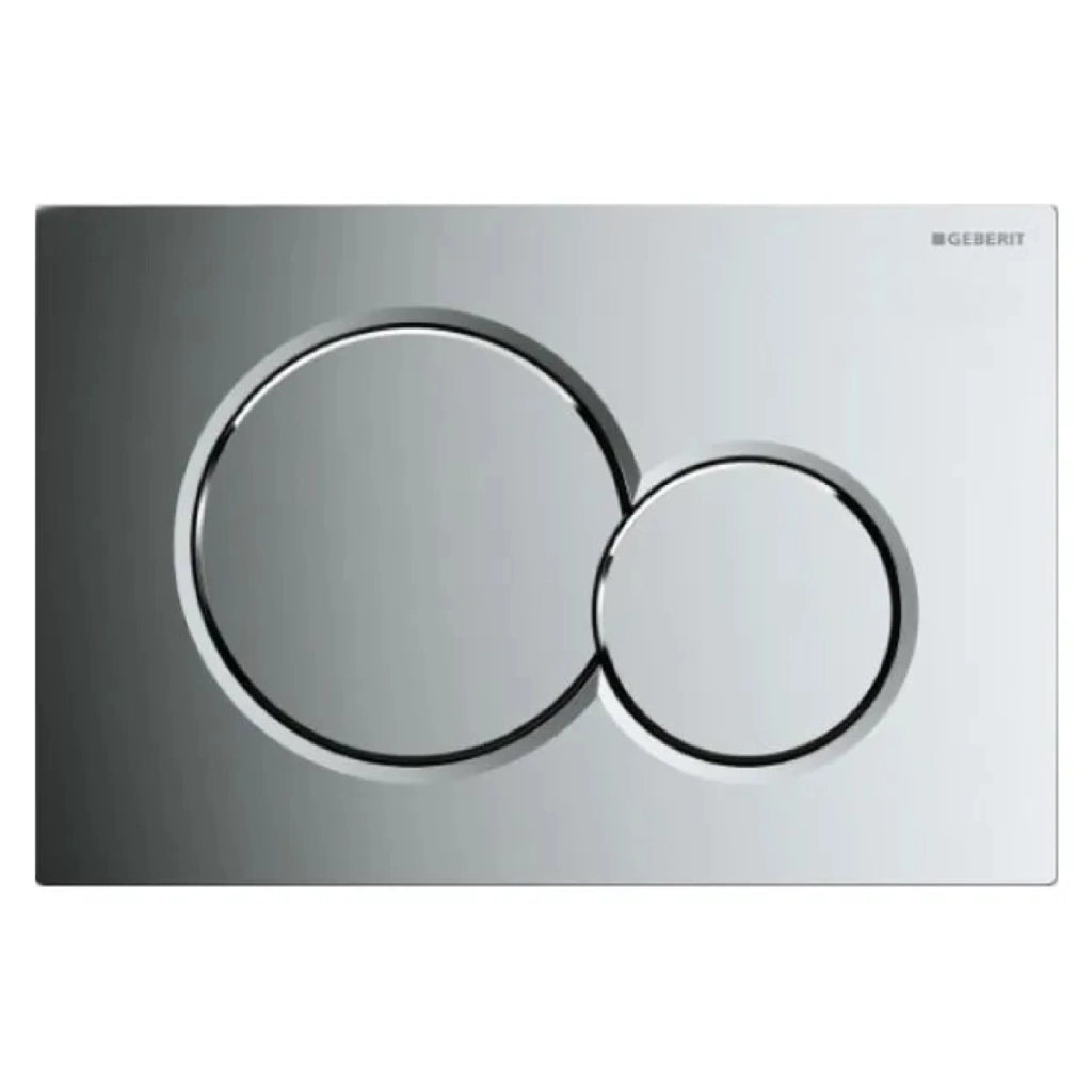 PLACCA 2 TASTI MODELLO SIGMA 01 CROMATA LUCIDA   GEBERIT