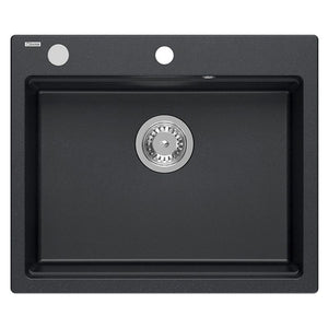 Lavello In Granito Kurt 110 Workstation Black Dotted